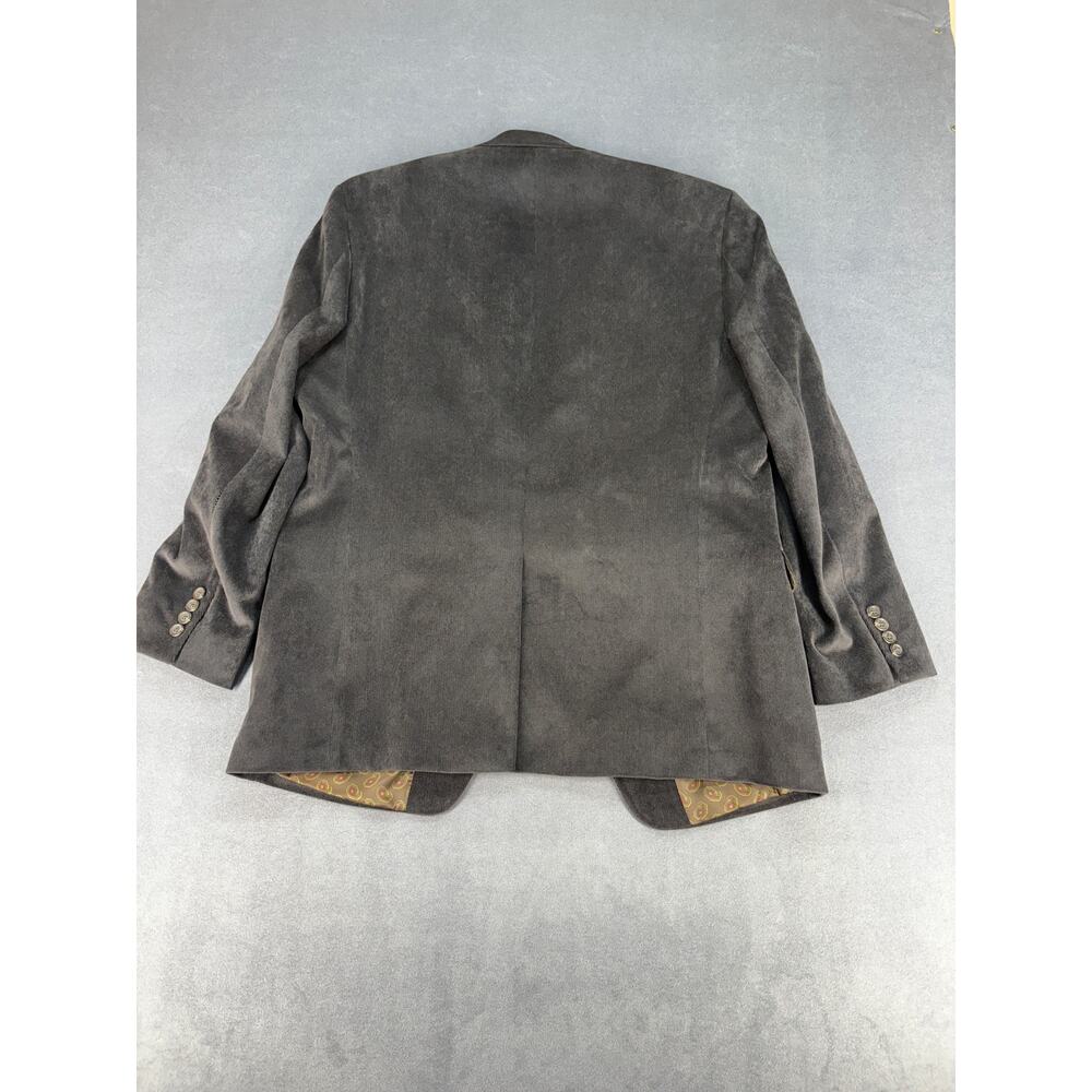 Chaps Classic-Fit Corduroy Stretch Sport Coat (Dark Gray, 42 Regular) Paisley - Picture 10 of 10